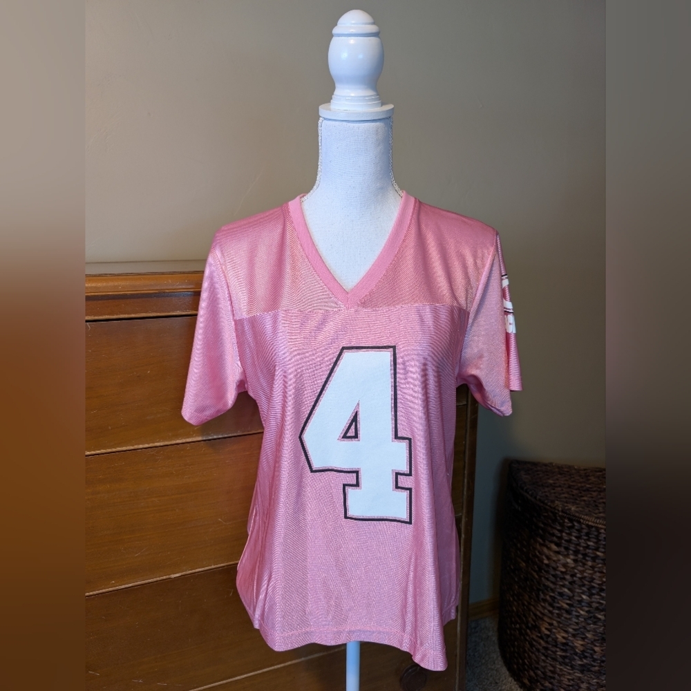 PINK NFL Players PACKERS #4 Brett FARVE Womens Jersey Sz L - Picture 2 of 13